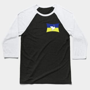 Peace dove with ukrainian flag Baseball T-Shirt